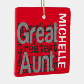 Großes Tante Extraordinaire CUSTOM Keramikornament (Rechts)