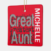 Großes Tante Extraordinaire CUSTOM Keramikornament (Links)