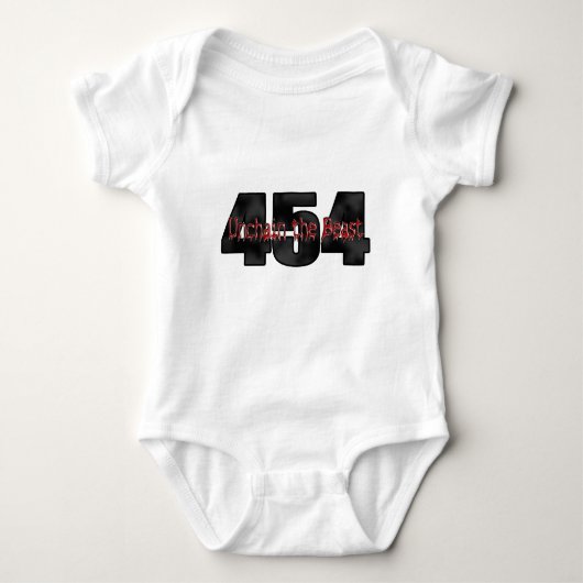 Großes Tier des Block-454 Baby Strampler (Vorderseite)
