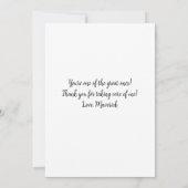 Großes tierärztliches Personalisiertes Hunde-Foto  Dankeskarte (Rückseite)