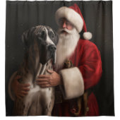 Großes Tor mit Weihnachtsfeiertag Duschvorhang (Vorderseite)