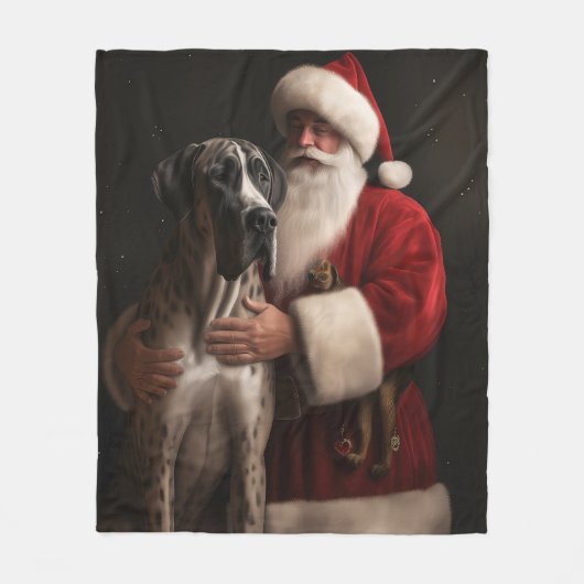Großes Tor mit Weihnachtsfeiertag Fleecedecke (Vorderseite)