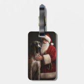 Großes Tor mit Weihnachtsfeiertag Gepäckanhänger (Rückseite vertikal)