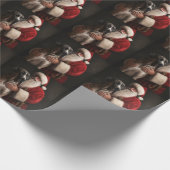 Großes Tor mit Weihnachtsfeiertag Geschenkpapier (Ecke)