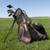 Großes Tor mit Weihnachtsfeiertag Golfhandtuch (Gras)