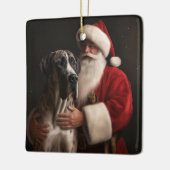 Großes Tor mit Weihnachtsfeiertag Keramikornament (Links)