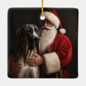 Großes Tor mit Weihnachtsfeiertag Keramikornament (Rückseite)