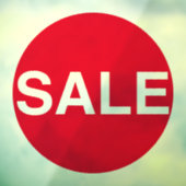 Grosses, transparentes Rotes Fenster Verkauf Zeich Fensteraufkleber (Blatt 3)