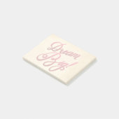 Großes Traumrot Post-it Klebezettel (angewinkelt)