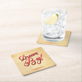 Großes Traumrot Rechteckiger Pappuntersetzer (Vor Ort)