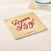 Großes Traumrot Rechteckiger Pappuntersetzer (angewinkelt)