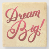 Großes Traumrot Steinuntersetzer (Vorderseite)