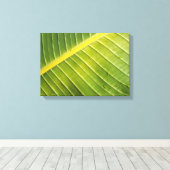 Grosses tropisches Leaf mit Wassertropfen von Raya Leinwanddruck (Insitu (Holzboden))