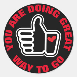 GROSSES TUN RUNDER AUFKLEBER