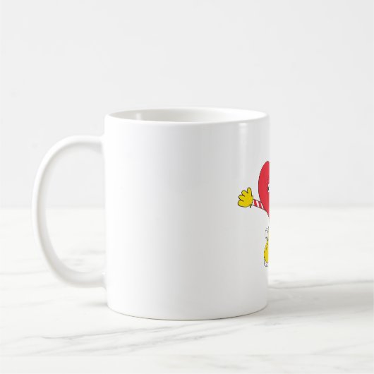 Großes Umarmungs-Herz Kaffeetasse (Links)