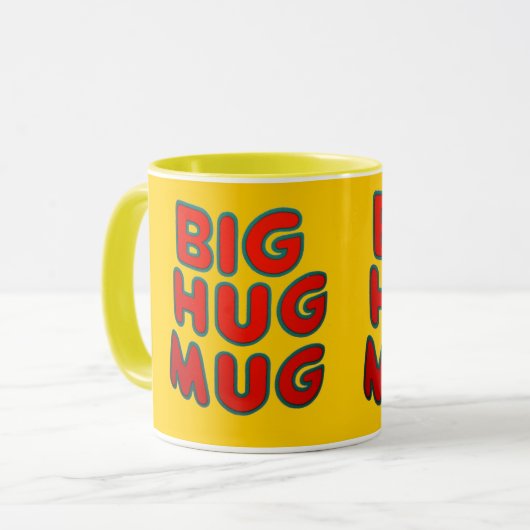 Großes Umarmungs-Kaffee-Tassen-Geschenk Tasse (Vorderseite Links)
