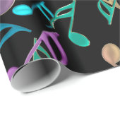 Großes Verpackungs-Papier des Musiknoten-4 Geschenkpapier (Rolleneckpunkt)