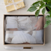 Grosses vertikales Foto mit minimalem Text Seidenpapier (Geschenk)