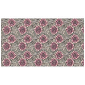 Grosses Vintag gotisch-rosa Blume Muster Tischdecke (Vorderseite (Horizontal))