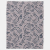 Großes Vliesschwarz Fleecedecke (Vorderseite)