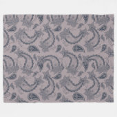 Großes Vliesschwarz Fleecedecke (Vorderseite (Horizontal))