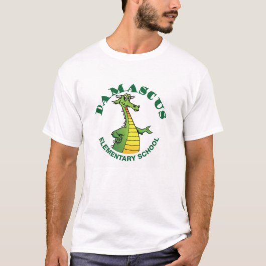 Großes vorderes Logo-weißer Entwurfs-T - Shirt DES (Vorderseite)
