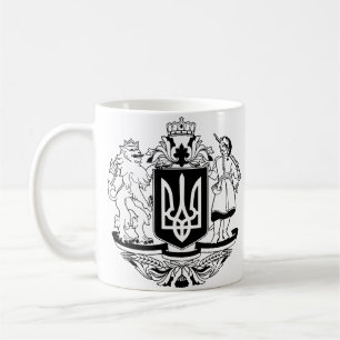 Großes Wappen der Ukraine Kaffeetasse
