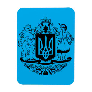 Großes Wappen der Ukraine Magnet