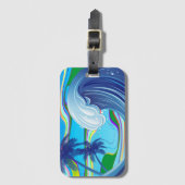 Grosses Wasser im Ozean Doppelseitiger Schlüsselan Gepäckanhänger (Vorderseite Vertikal)