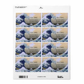 GROSSES WAVE Blau Weiß (Vorne)