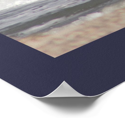 Grosses Wave-Foto Poster (Ecke)