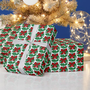 Großes Weihnachts-Kranz-Geschenkpapier Geschenkpapier