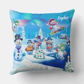 Grosses Weihnachtswerfer oder Kissen (Rückseite)