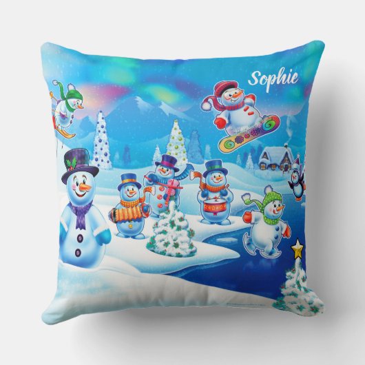 Grosses Weihnachtswerfer oder Kissen (Rückseite)