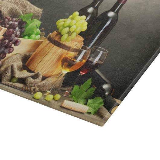 Grosses Weinbergwerk Schneidebrett (Ecke)