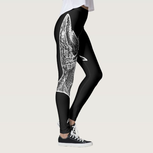 GROSSES WEISS LEGGINGS (Rechts)