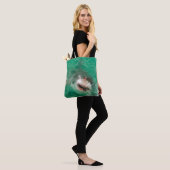 Großes Weiß Shark1 Tasche (Am Model)