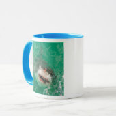 Großes Weiß Shark1 Tasse (Vorderseite Links)