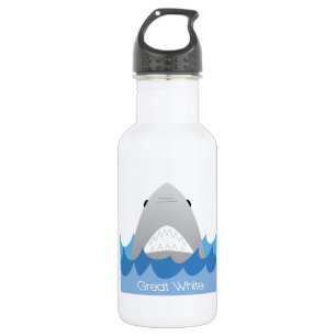 Großes Weiß Trinkflasche