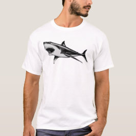 Großes weißer Haifisch-Shirt T-Shirt
