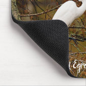 Großes Weißes Egret in Herbstfarben Mauspad (Ecke)