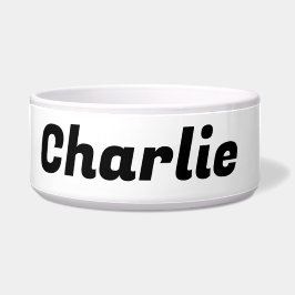 Großes, weißes Hundebütchen Napf