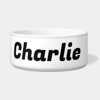 Großes, weißes Hundebütchen Napf