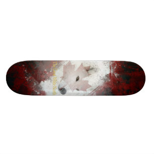 großes weißes Nordbeta Skateboard