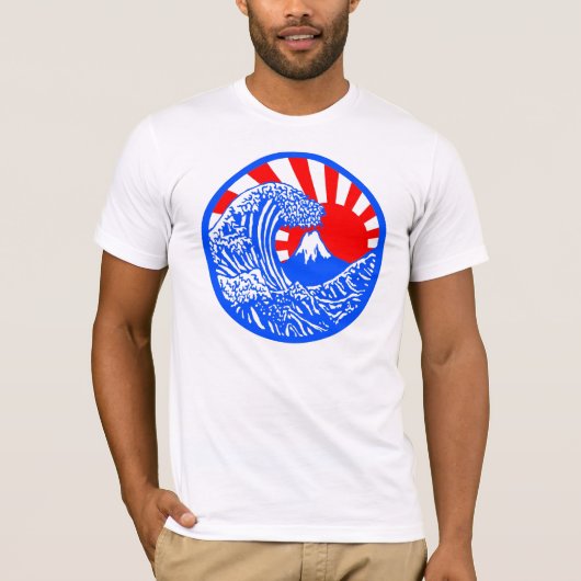 Großes Welleu. Steigensun-T-Shirt T-Shirt (Vorderseite)