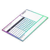 Grosses wöchentliches Habit-Tracker-Notepad Notizblock (angewinkelt)