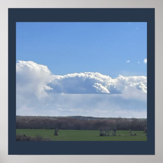 Großes Wolkenposter Poster (Vorne)