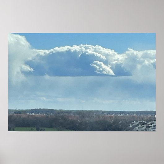 Großes Wolkenposter Poster (Vorne)
