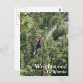 Großes Wrightwood Zip Line Postcard! Postkarte (Vorne/Hinten)