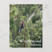 Großes Wrightwood Zip Line Postcard! Postkarte (Vorderseite)
